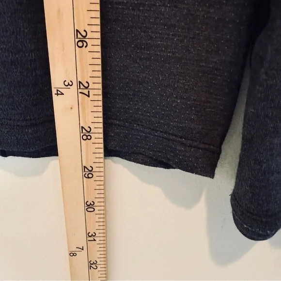 Smartwool Mens Merino 250 1/4 Zip Baselayer Size Large Black Gray Lightweight - Picture 14 of 15